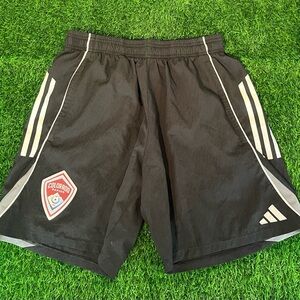 Adidas Black & White Colorado Rapids Aeroready Activewear Shorts Mens Large